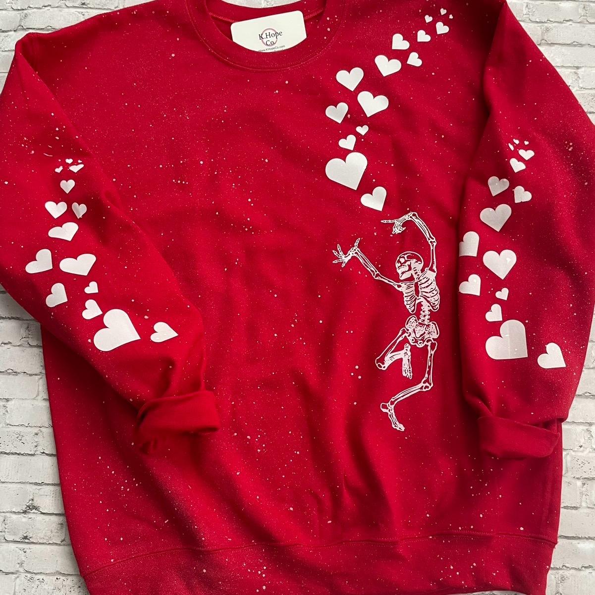 It’s Freaking Hearts Cherry Red