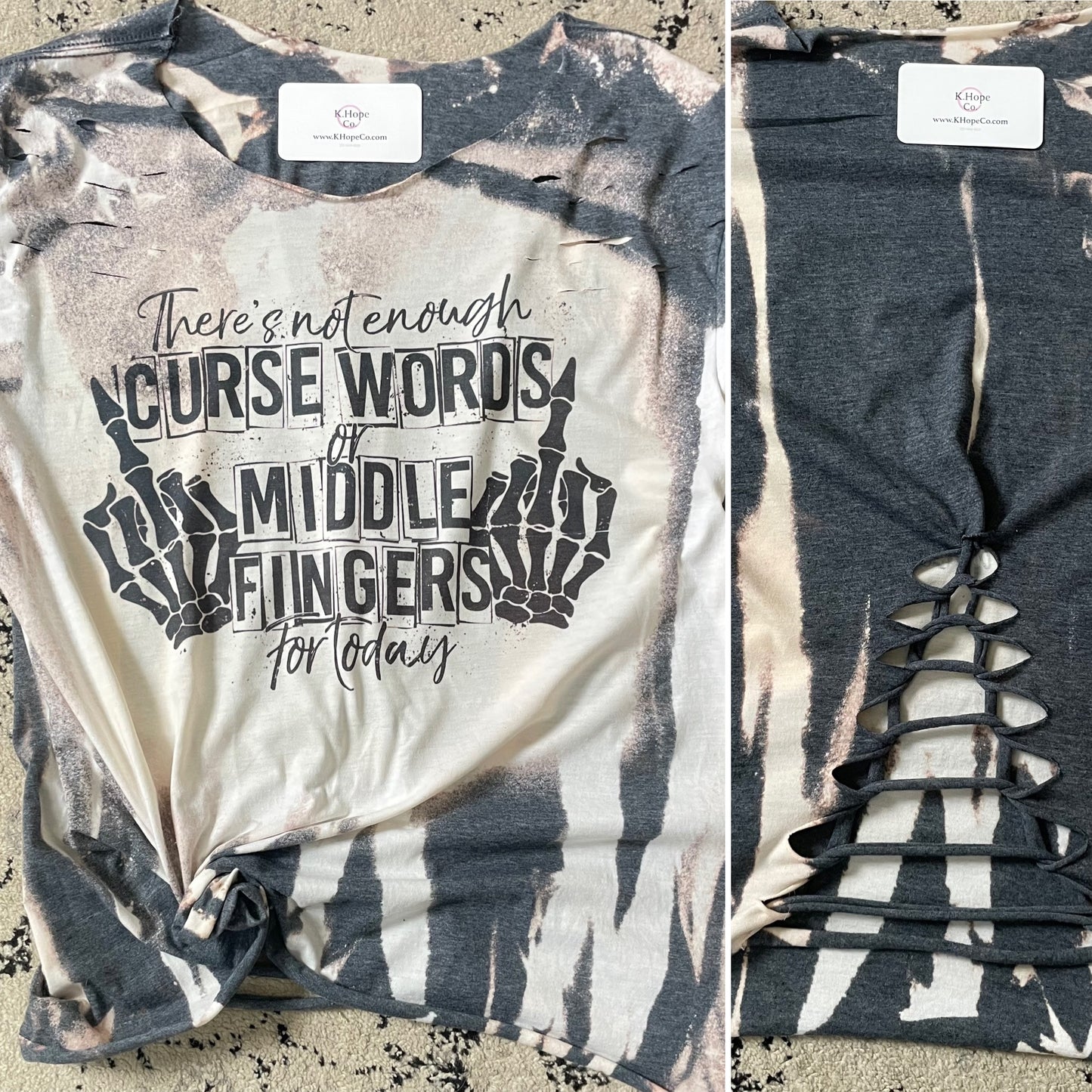 Curse words & middle fingers tshirt