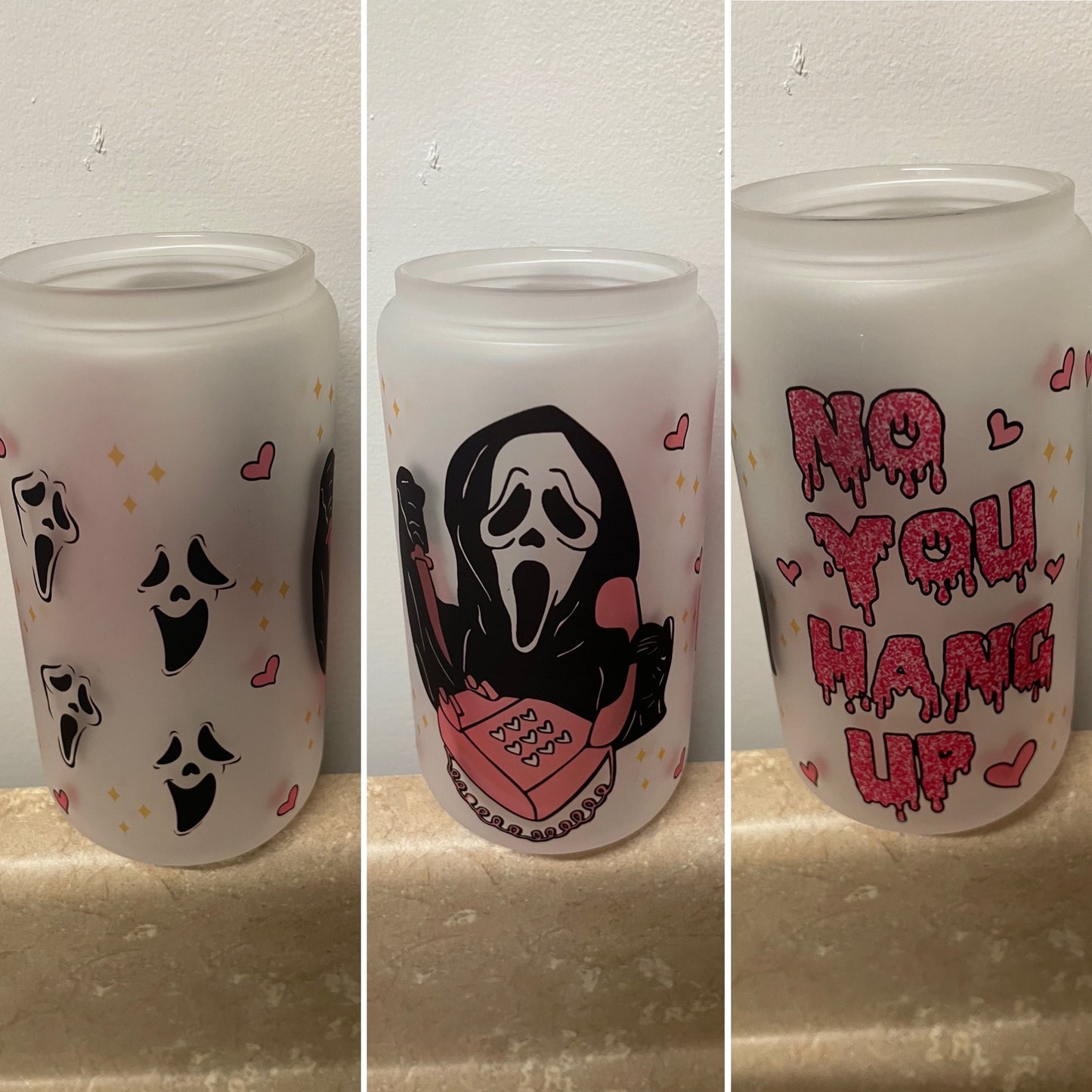 Ghostface 16 oz tumbler