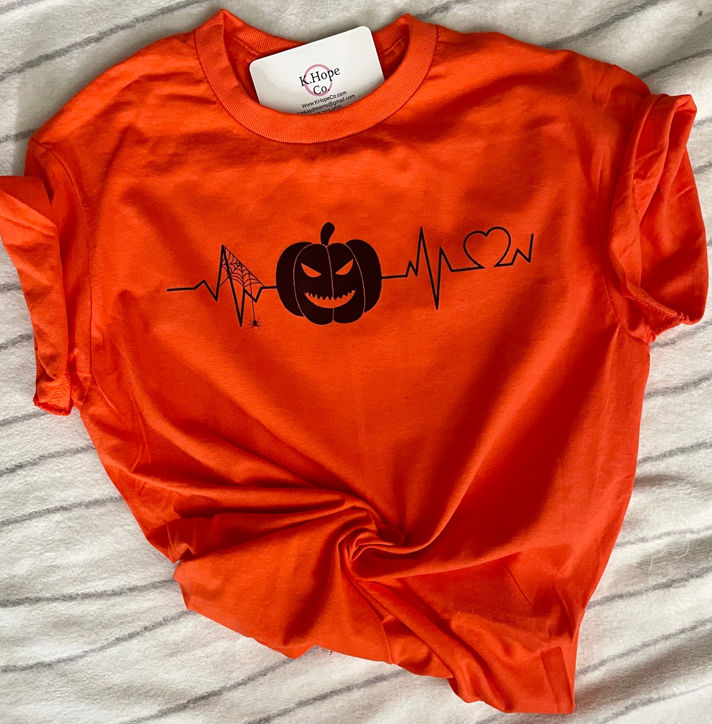 Heartbeat Pumpkin Tshirt