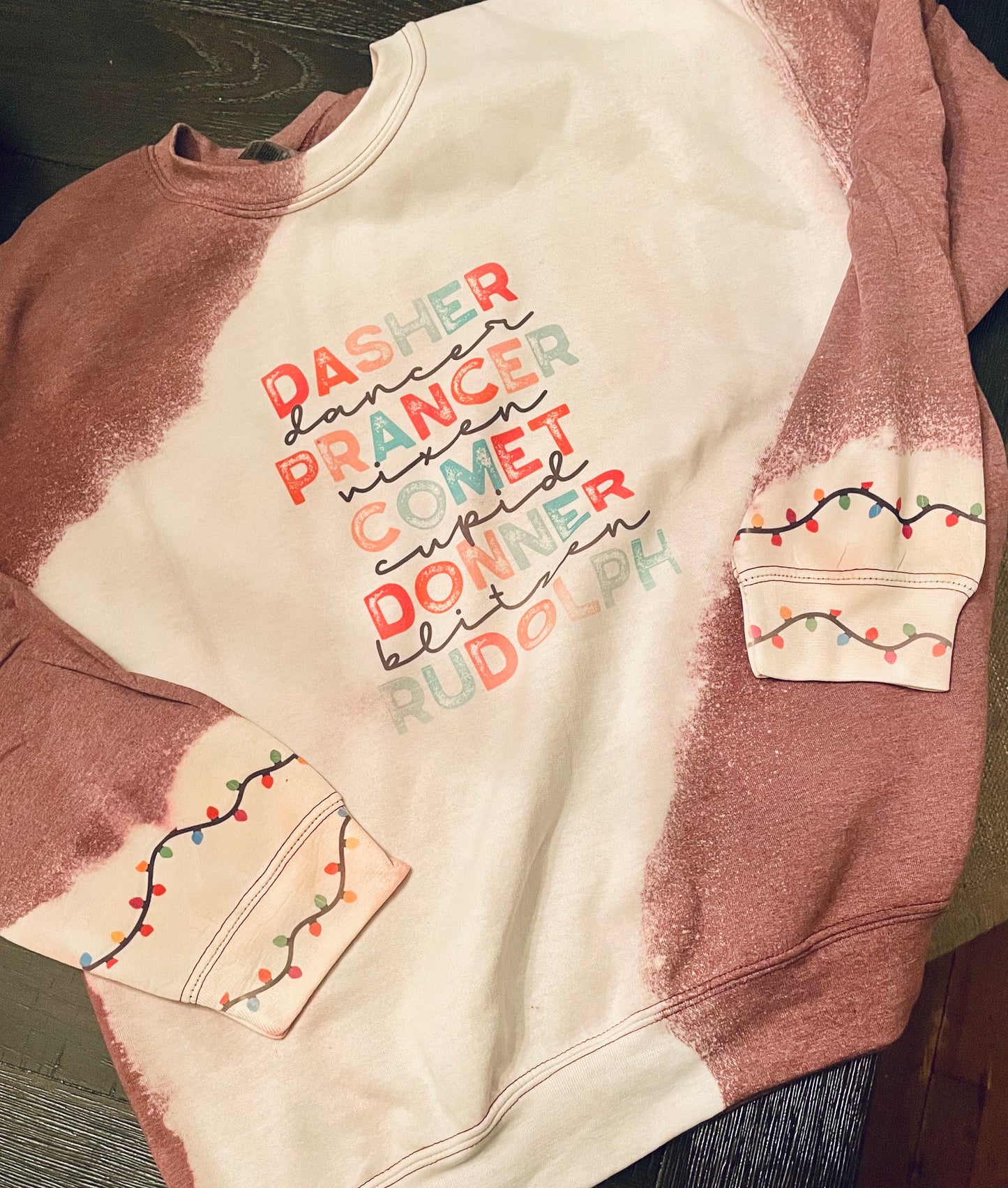 Custom “Santa’s Reindeer” sweatshirt